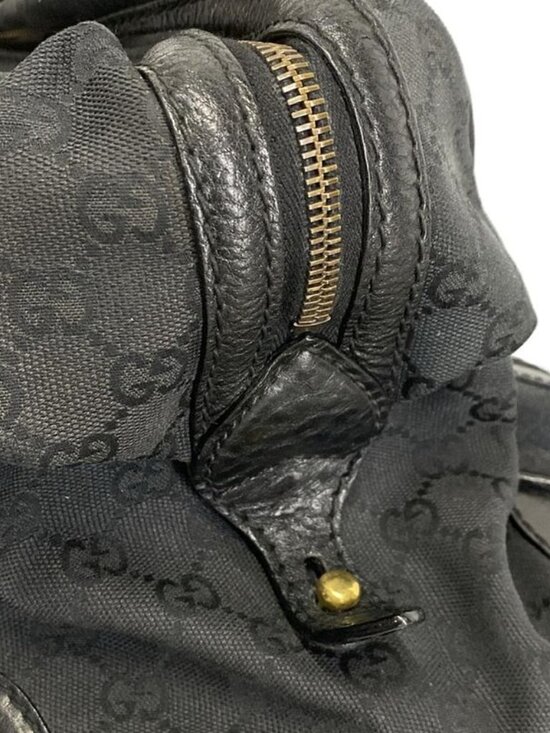 Gucci Handbag GG Pattern Black Leather - Picture 15 of 15